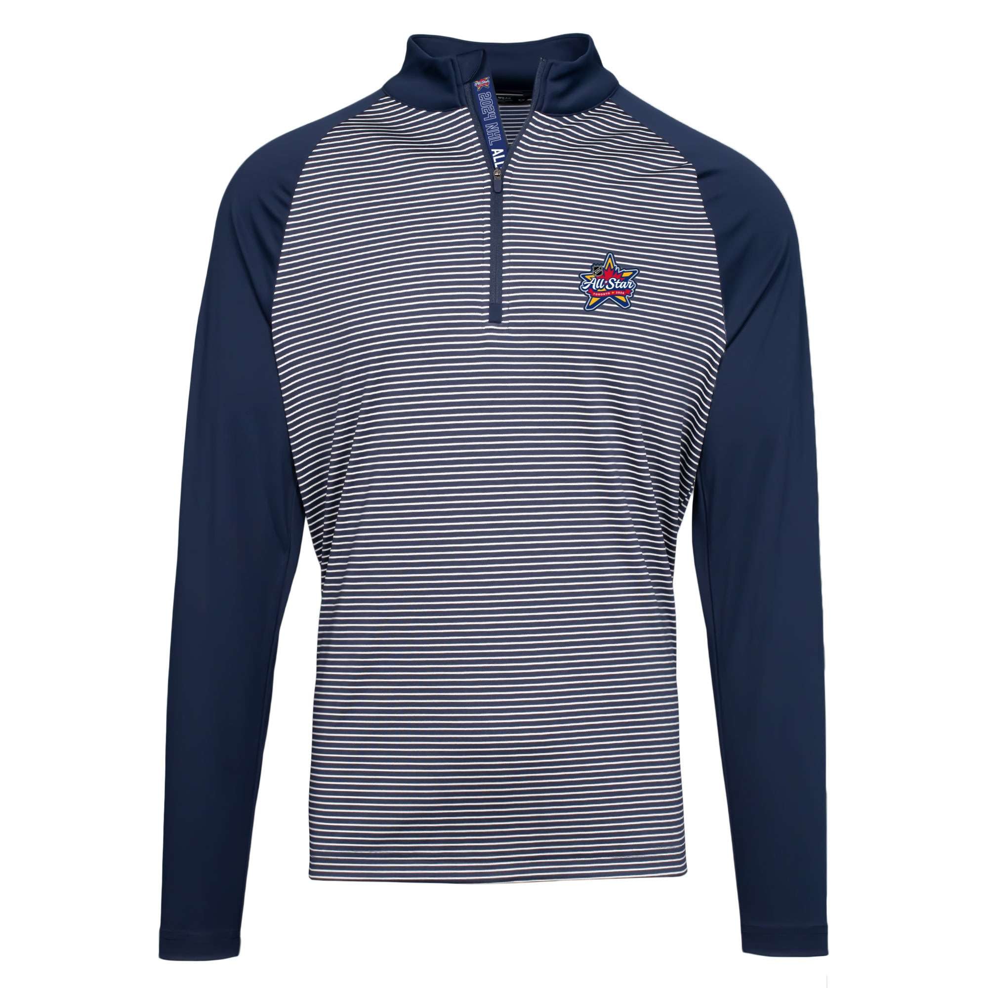 2024 NHL All Star Levelwear Men's Charter Striped 1/4 Zip