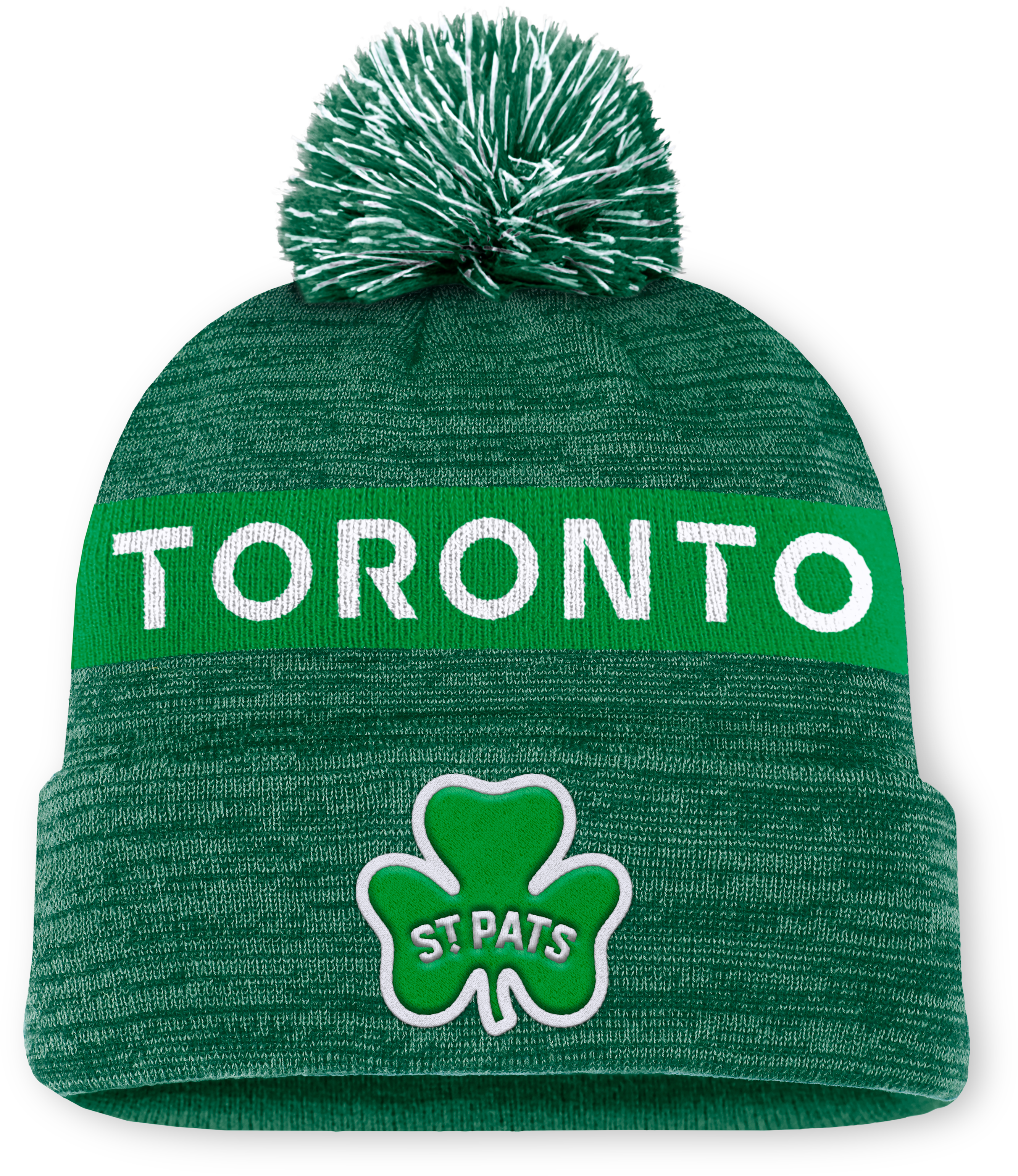 2025 St Pats Cuffed Pom Toque