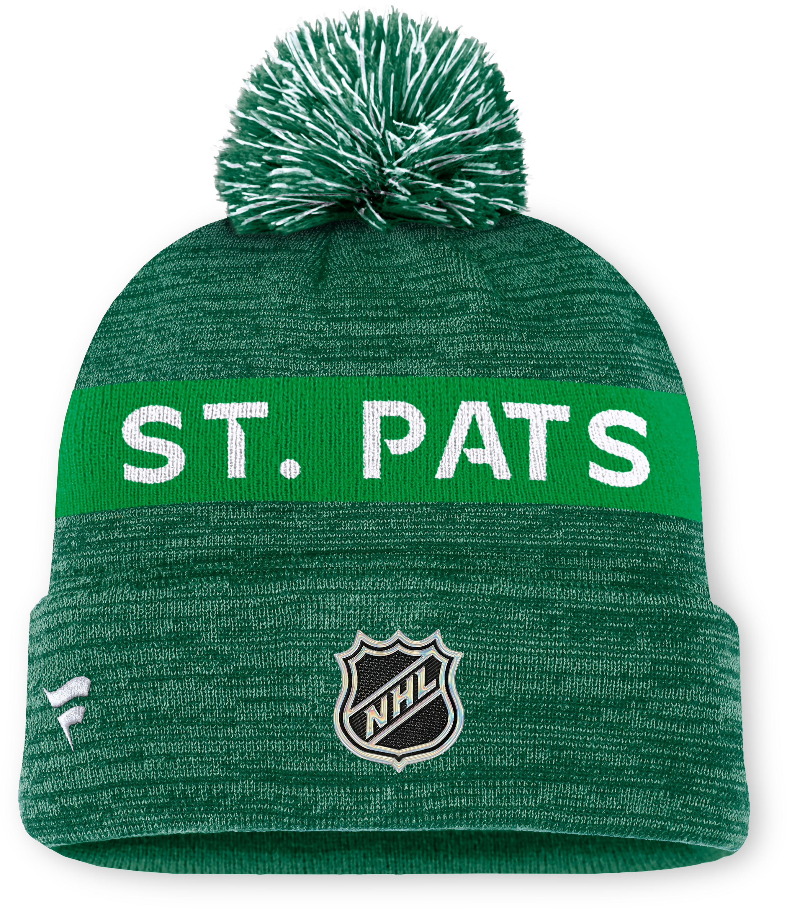 2025 St Pats Cuffed Pom Toque