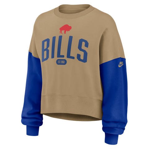 Woman's Buffalo Bills Rewind Oversized Fleece Crew