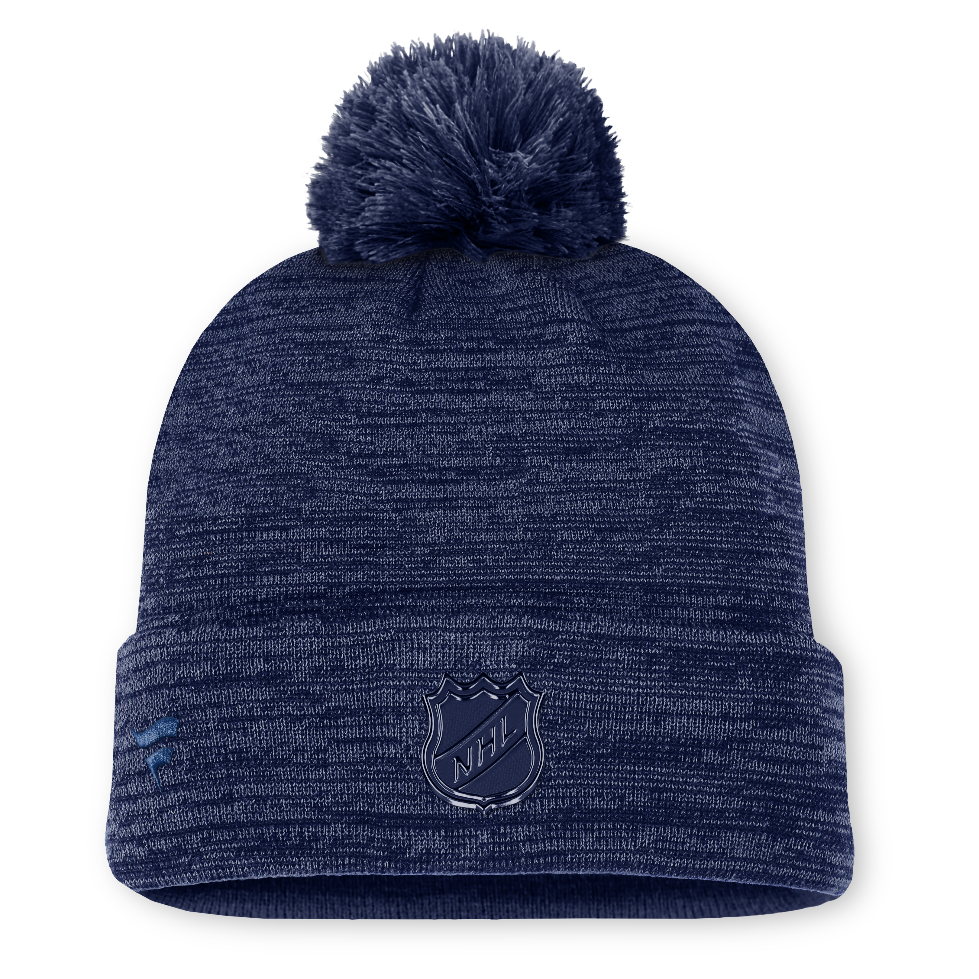 2025 Authentic Pro Road Cuffed Pom Knit Toque - NAVY