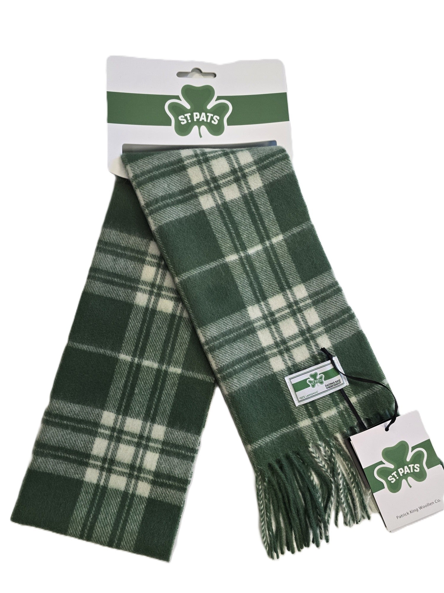St Pats Tartan Lambswool Scarf