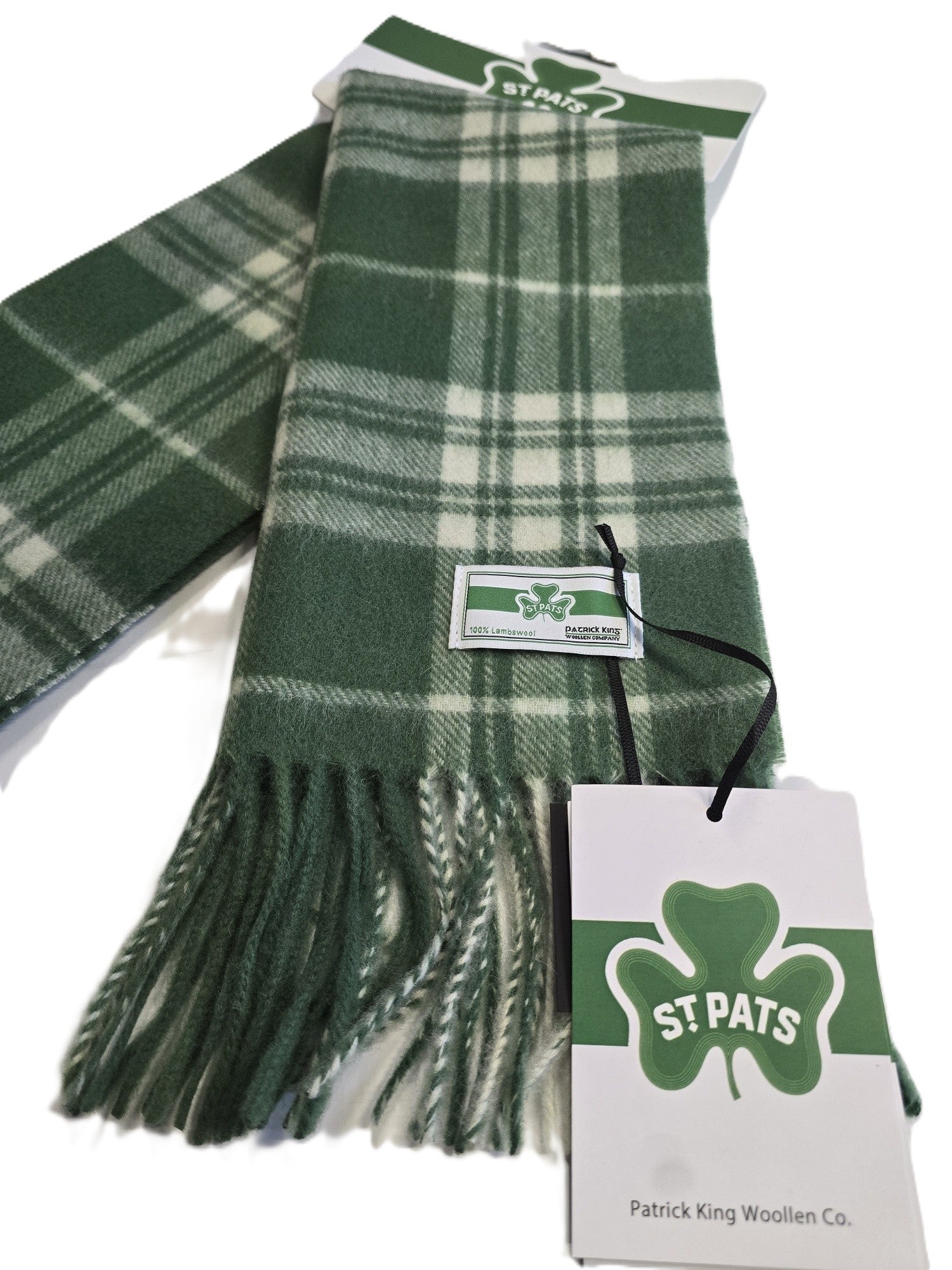 St Pats Tartan Lambswool Scarf