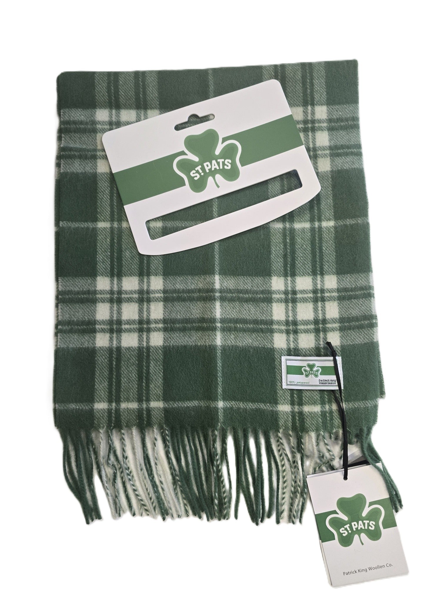 St Pats Tartan Lambswool Scarf