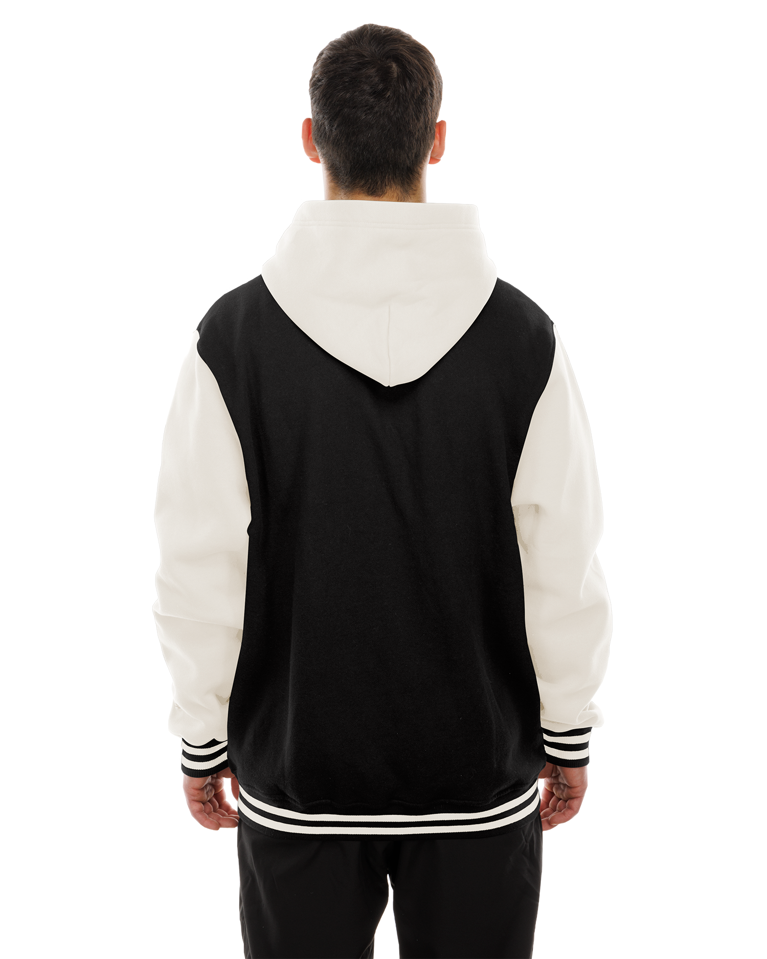 HWC Hooded 2Tone Snap Jacket