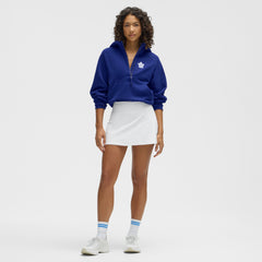 Scuba Oversized 1/2 Zip Hoodie - BLUE