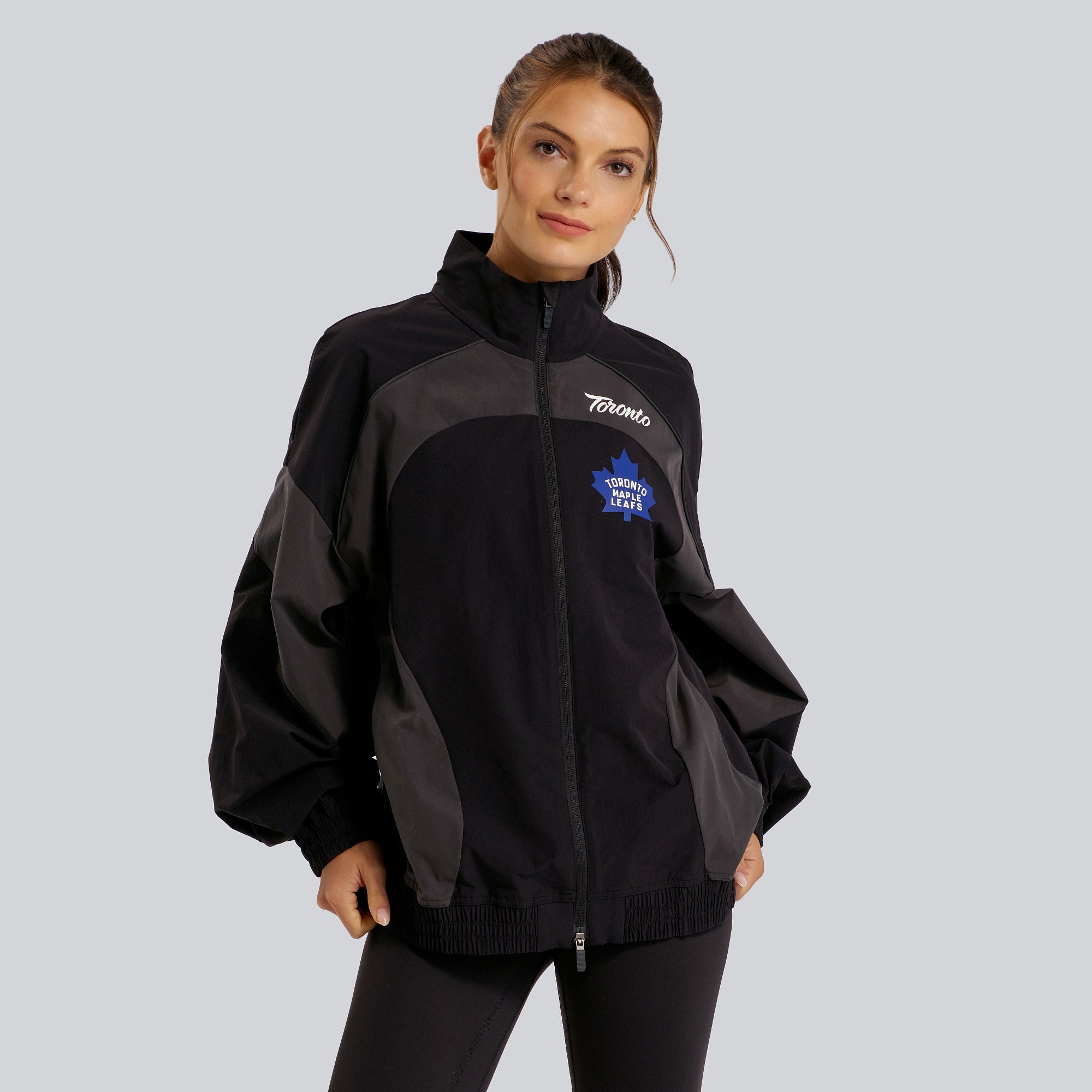 Golden Hour Retro 67 Logo Colour Block Train Jacket