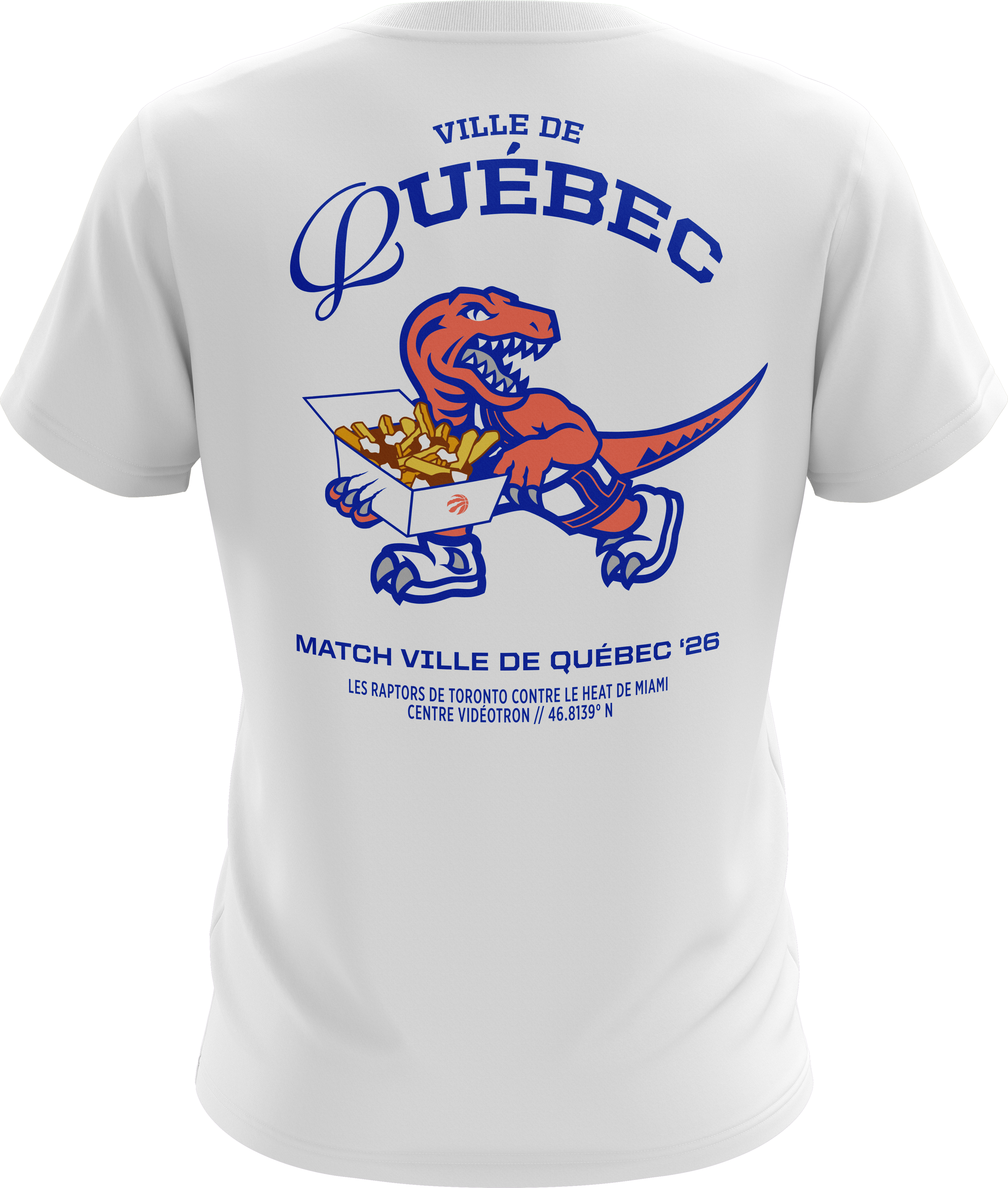 Raptors Quebec City Mascot Poutine Tee
