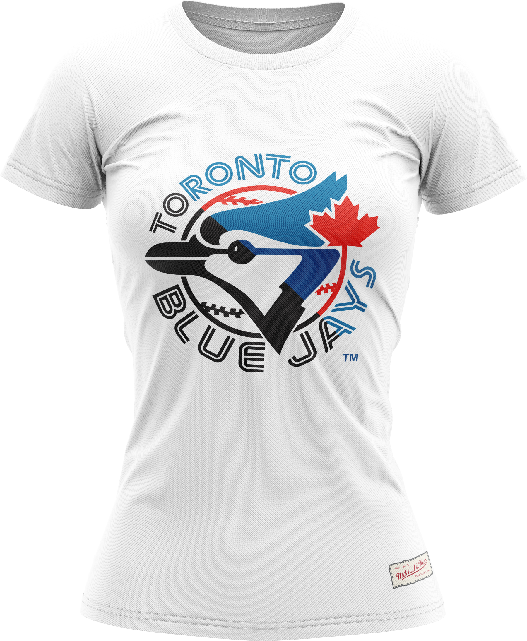 Blue Jays Women's Half & Half Logo Tee