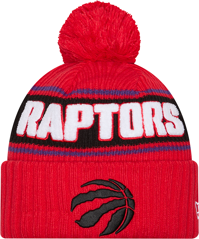 Bold Part Logo Knit Cuffed Pom Toque