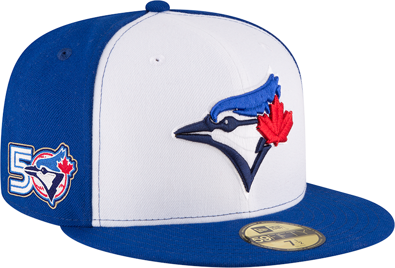Blue Jays New Era Men's 59FIFTY 2Tone Fitted Hat with 50th Patch