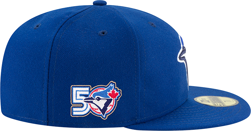 Blue Jays New Era Men's 59FIFTY Fitted Hat with 50th Patch