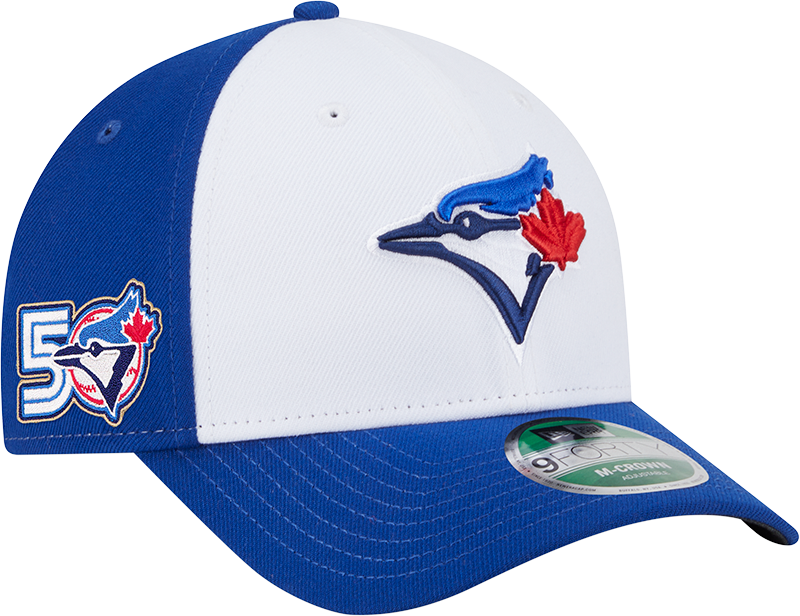 Blue Jays New Era Men's 9FORTY 2Tone Adjustable Hat with 50th Patch