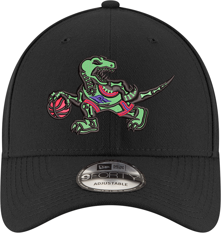 9FORTY Dino Skeleton Logo Glow in The Dark Adjustable Hat