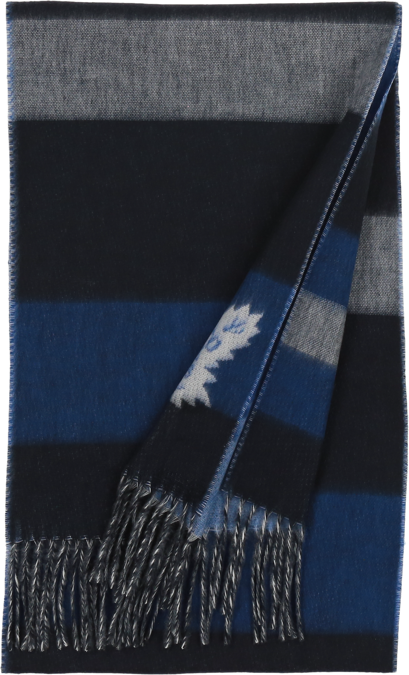 Logo Block Stripe Scarf