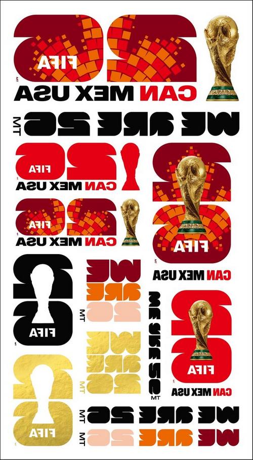 2026 World Cup Tattoo Sticker Sheet