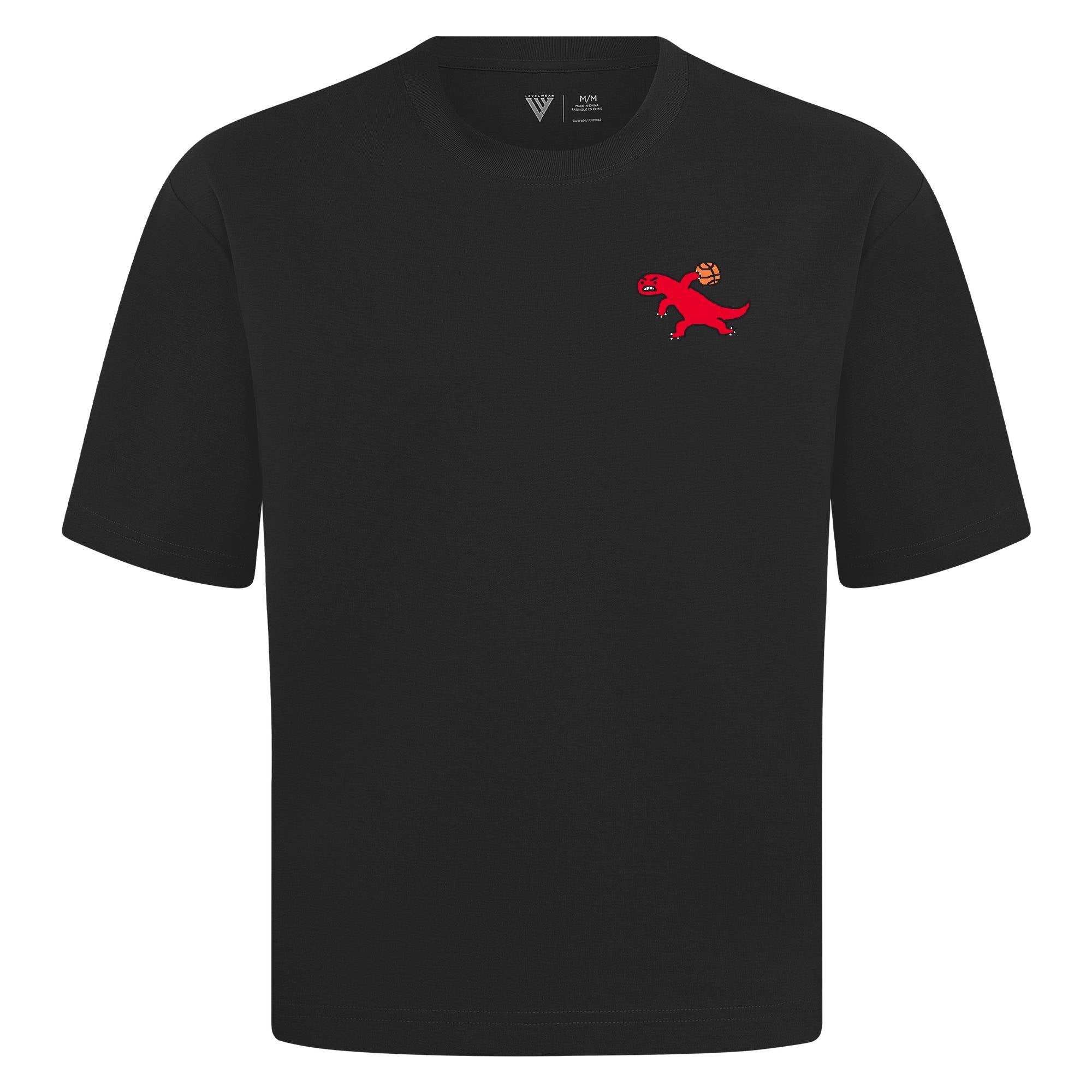 Dino Paint Luxe Tee - BLACK