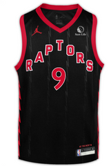 Tangerine x Raptors Nike Men's 2022 Swingman Statement Jersey - BARRETT