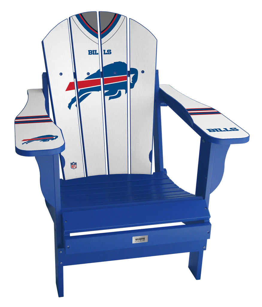 Buffalo Bills Folding Adirondack Sports Chair - WHITE