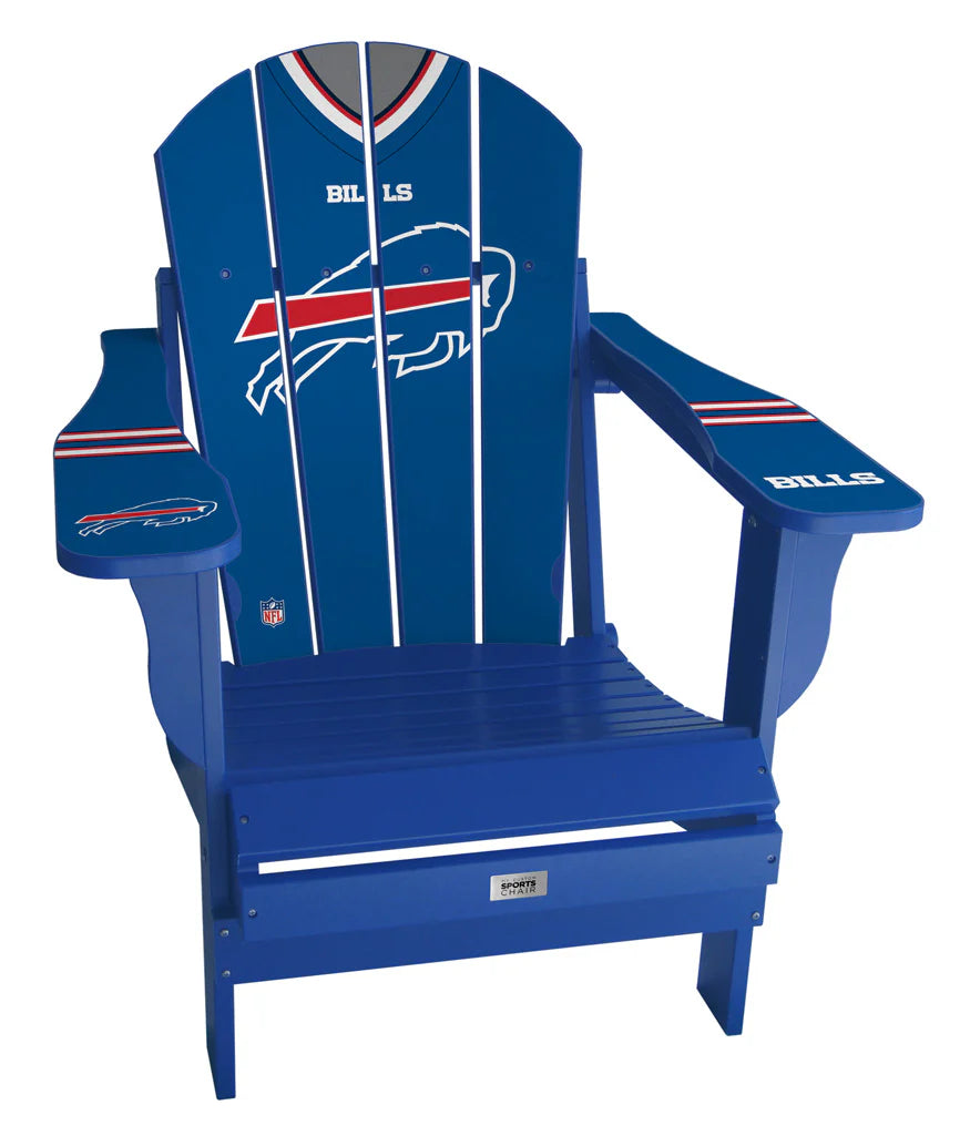 Buffalo Bills Folding Adirondack Sports Chair - BLUE