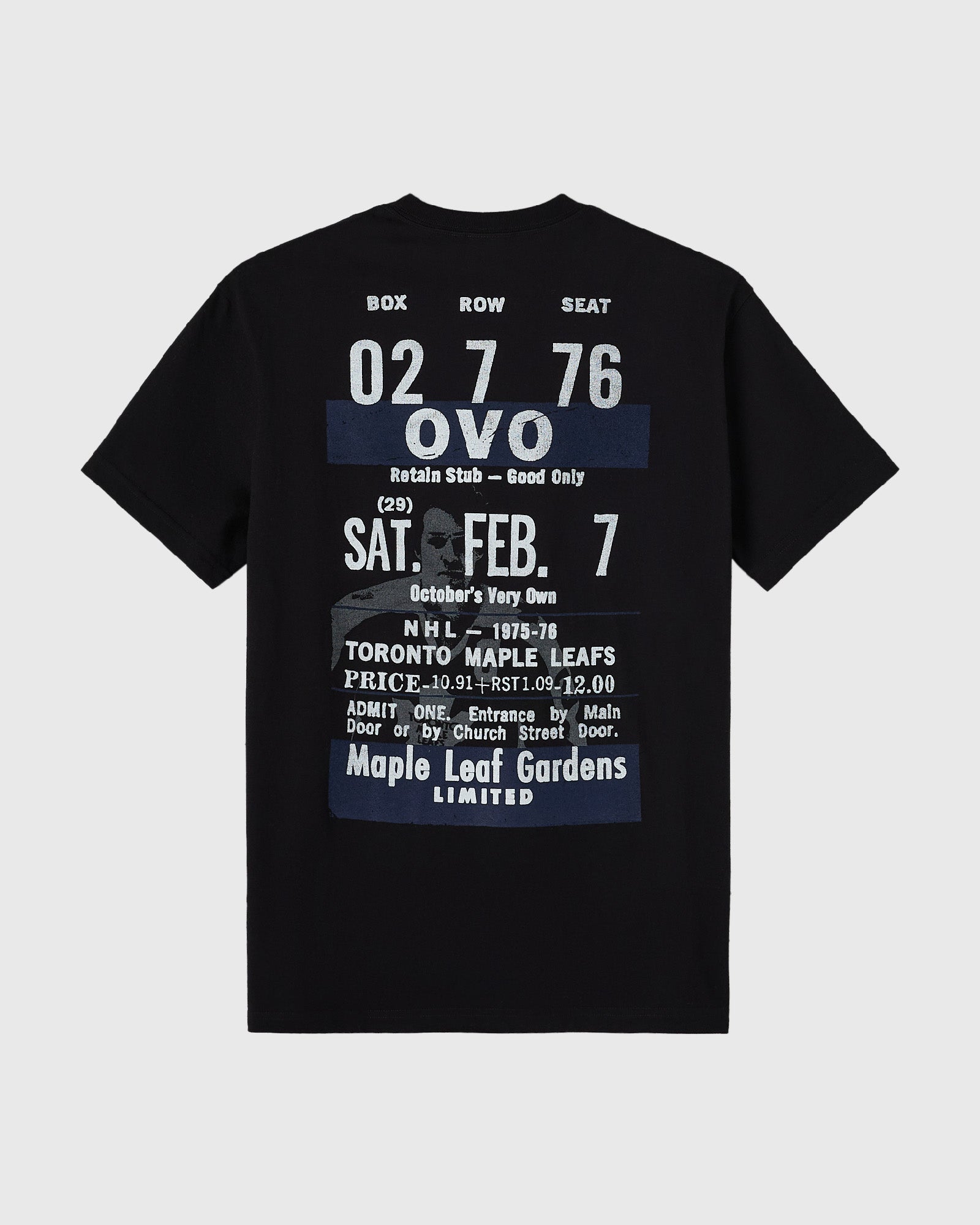 OVO X TML Darryl Sittler T-Shirt - BLACK