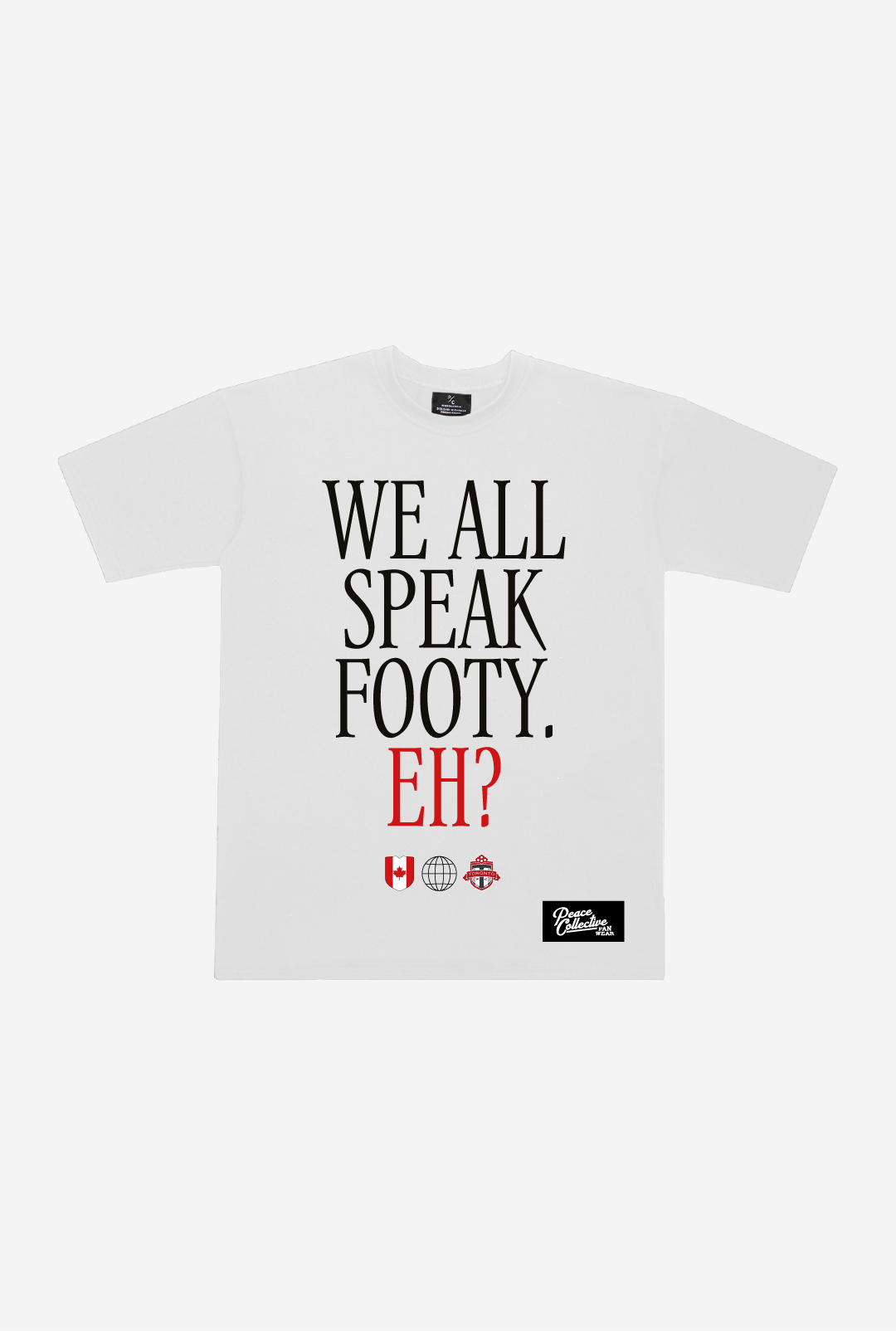 Canada Footy Tee - WHITE