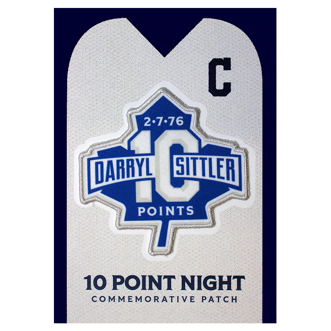 Darryl Sittler 10 Point Anniversary Patch