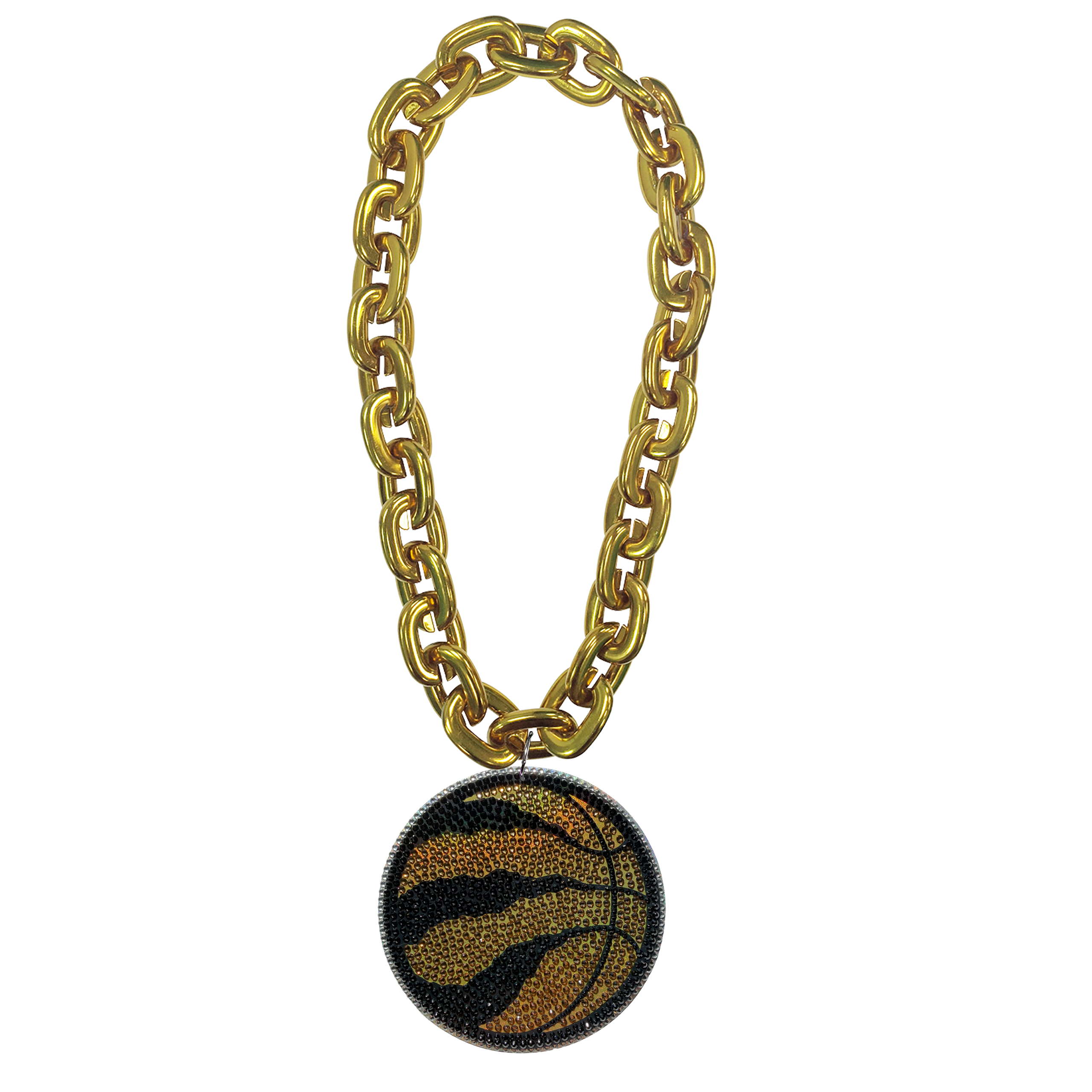 Raptors Logo Bling Fan Chain - GOLD