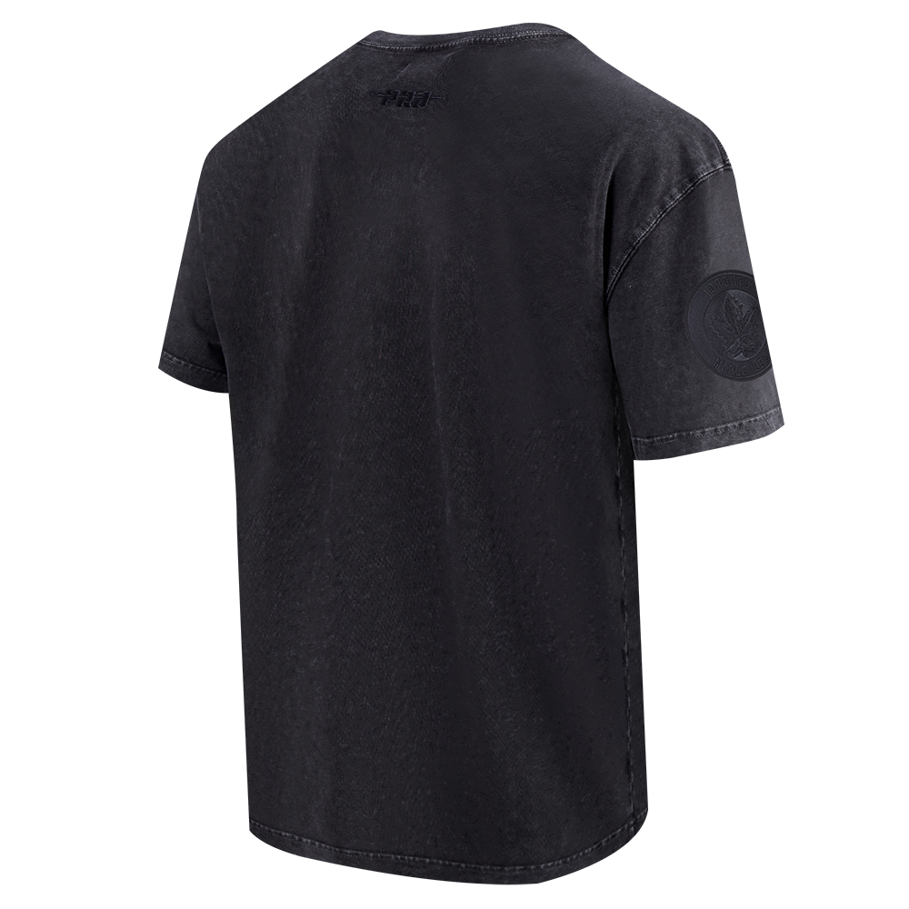 Washed Classic Enzyme Wash Tee - BLACK