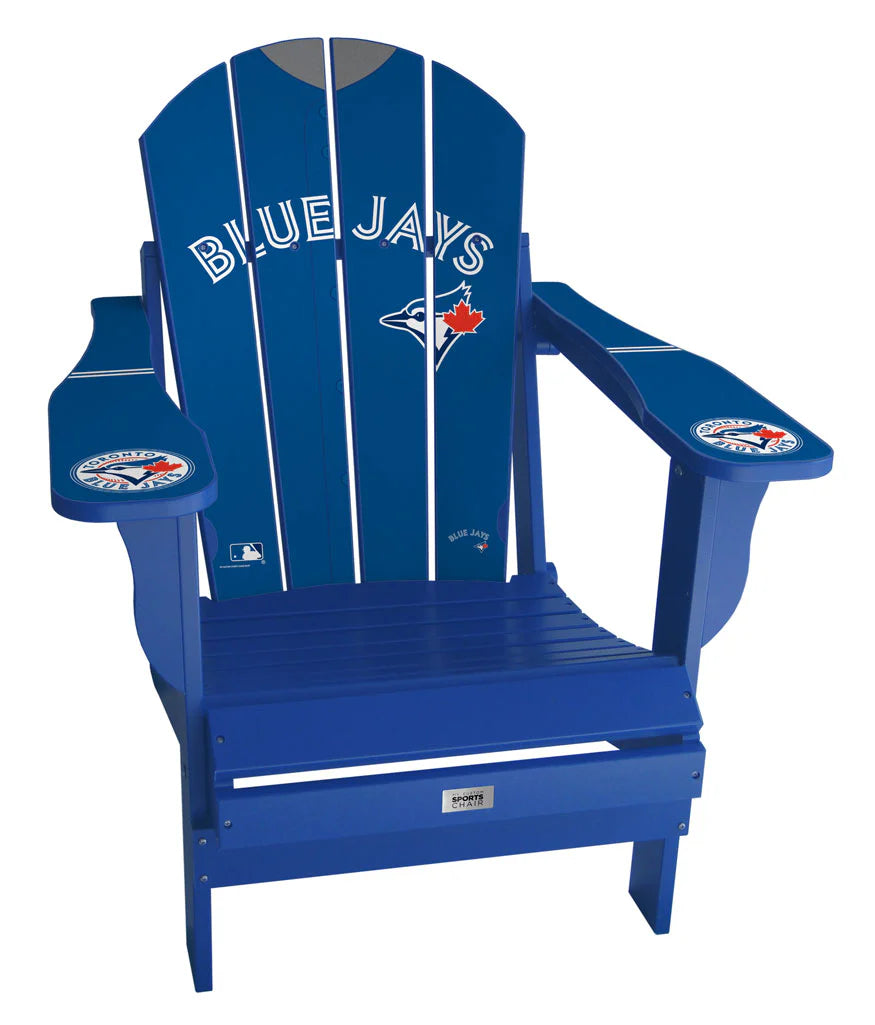Blue Jays Folding Adirondack Sports Chair - BLUE