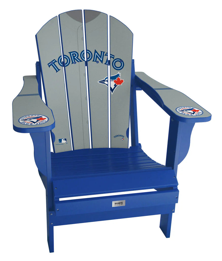 Blue Jays Mini Folding Adirondack Sports Chair - GREY