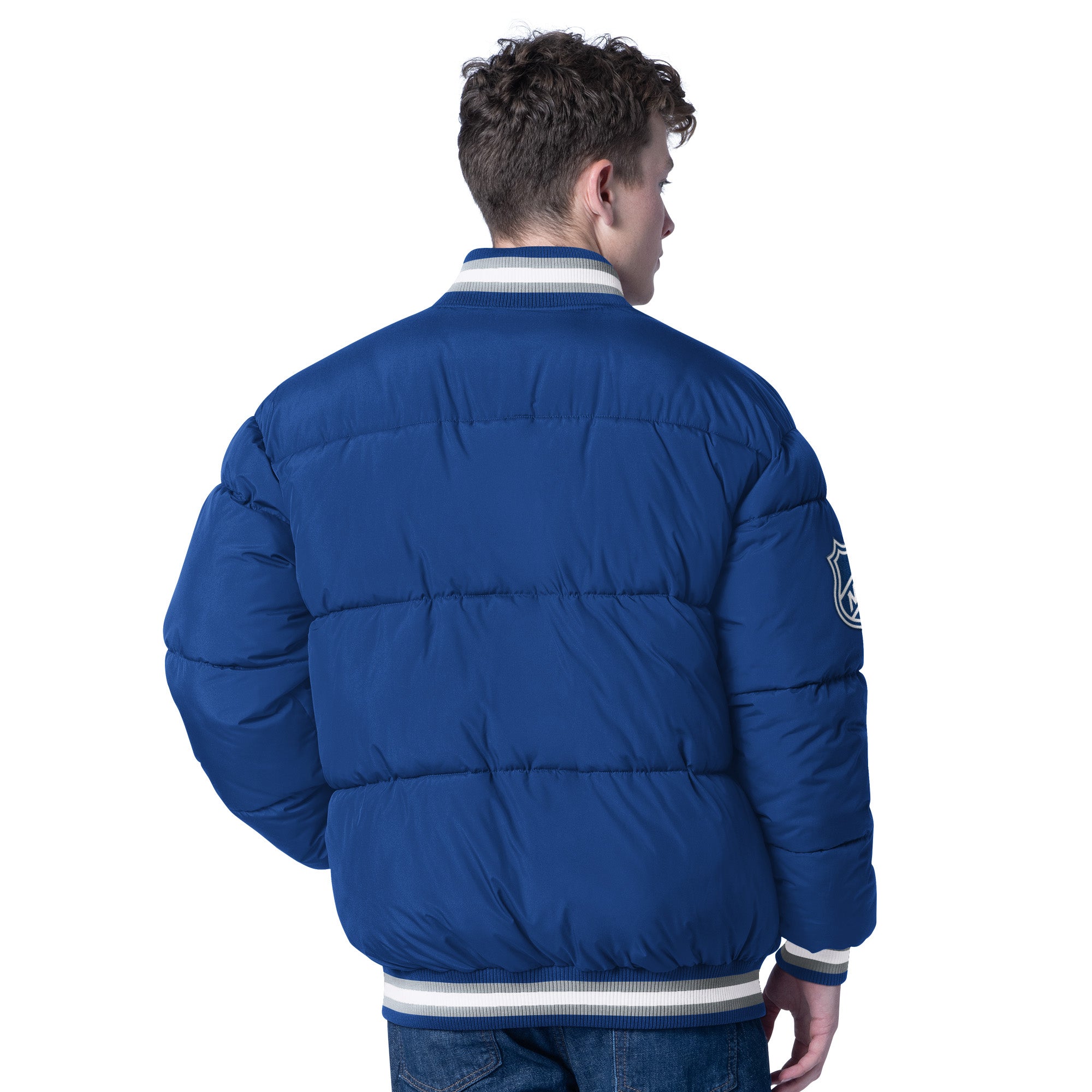 Maple Leafs GIII Men's Base Runner Puffer Jacket