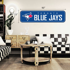 Toronto Blue Jays 90x23 Team Repositional Wall Decal - Long Design