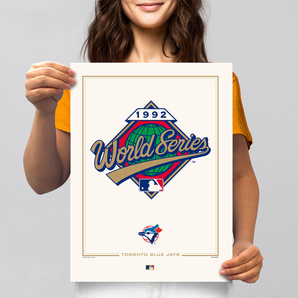 Toronto Blue Jays 1992 World Series Logos to History 12x16 Print