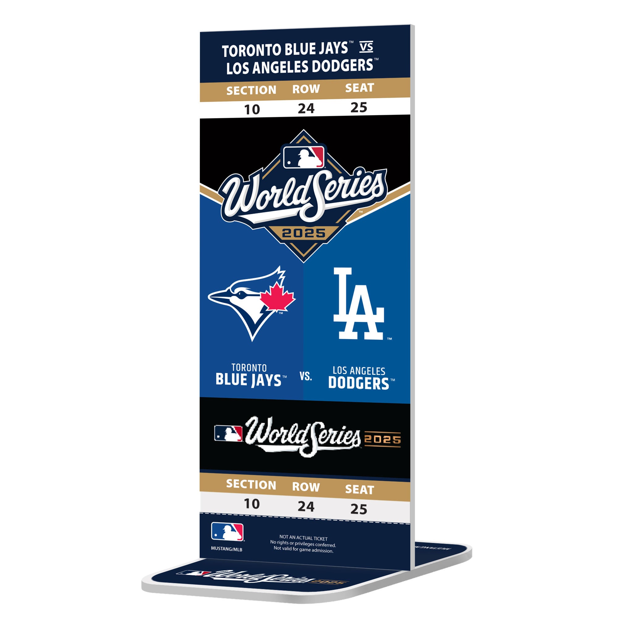 MLB World Series 2025 Replica OPENING NIGHT Ticket | Toronto Blue Jays vs LA Dodgers