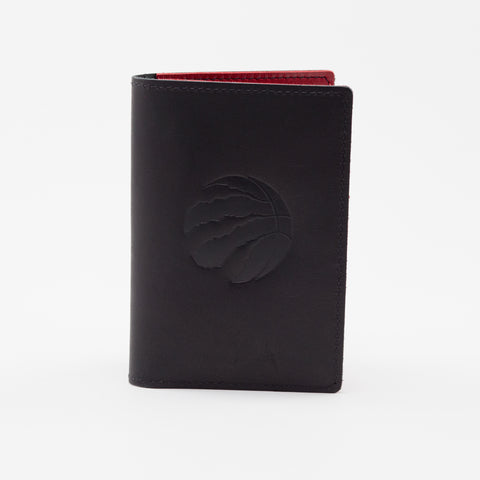 Raptors Dormie Part Logo Leather Passport Holder