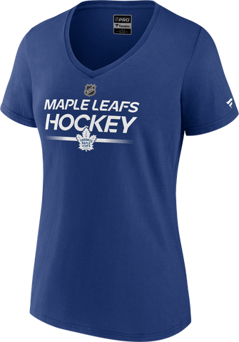 Maple Leafs Women's 2023 Authentic Pro Rink V Neck Tee