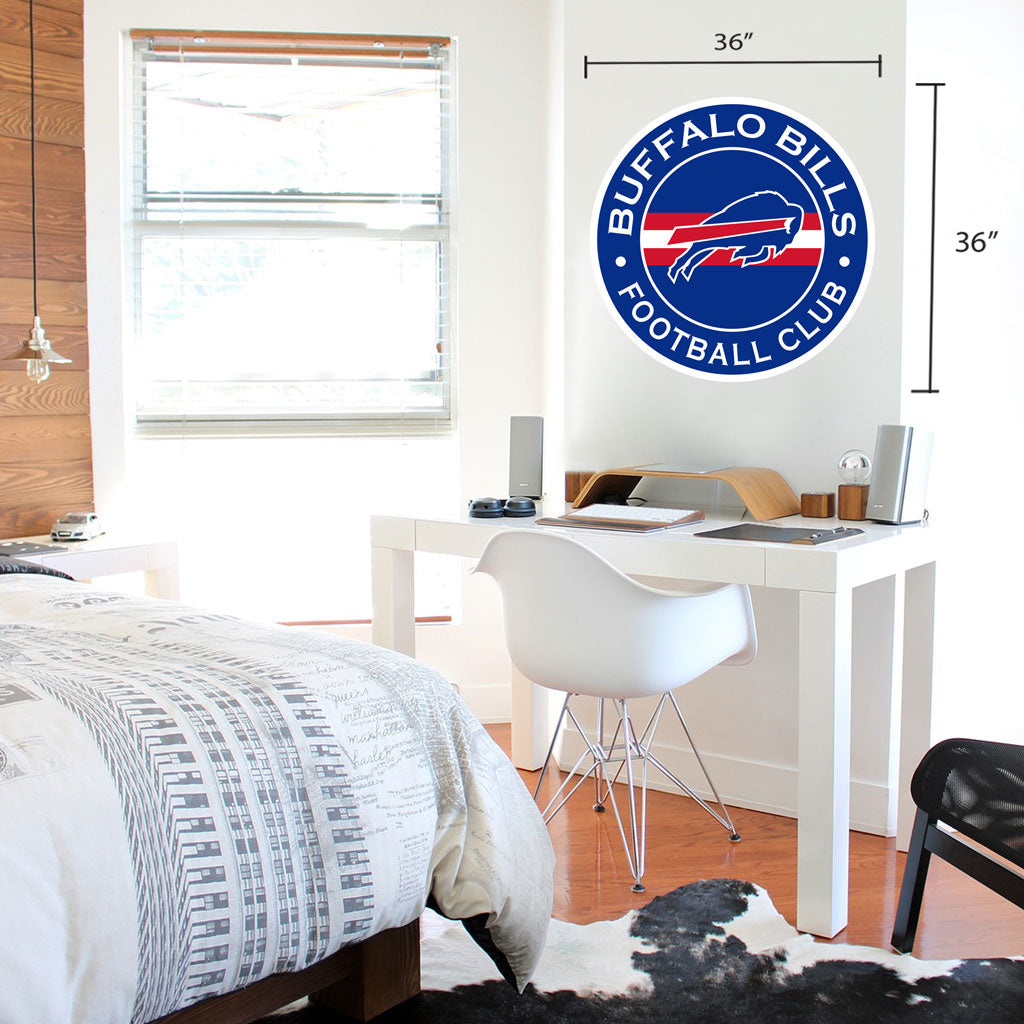 Buffalo Bills Decal | Stripe Design 36" x 36"