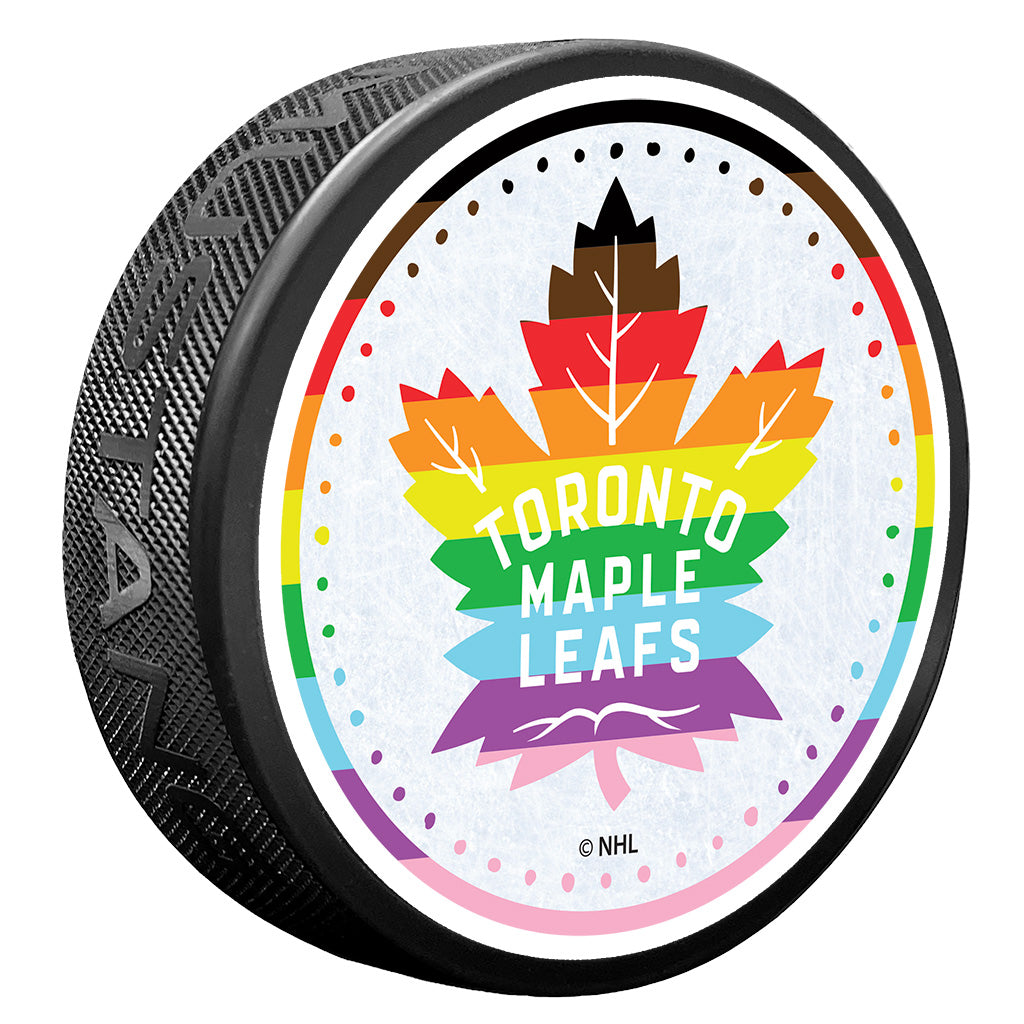 Maple Leafs Pride Textured Puck
