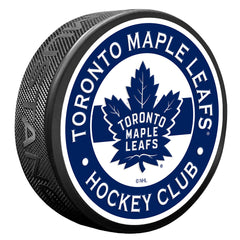 Toronto Maple Leafs Striped Textured Puck