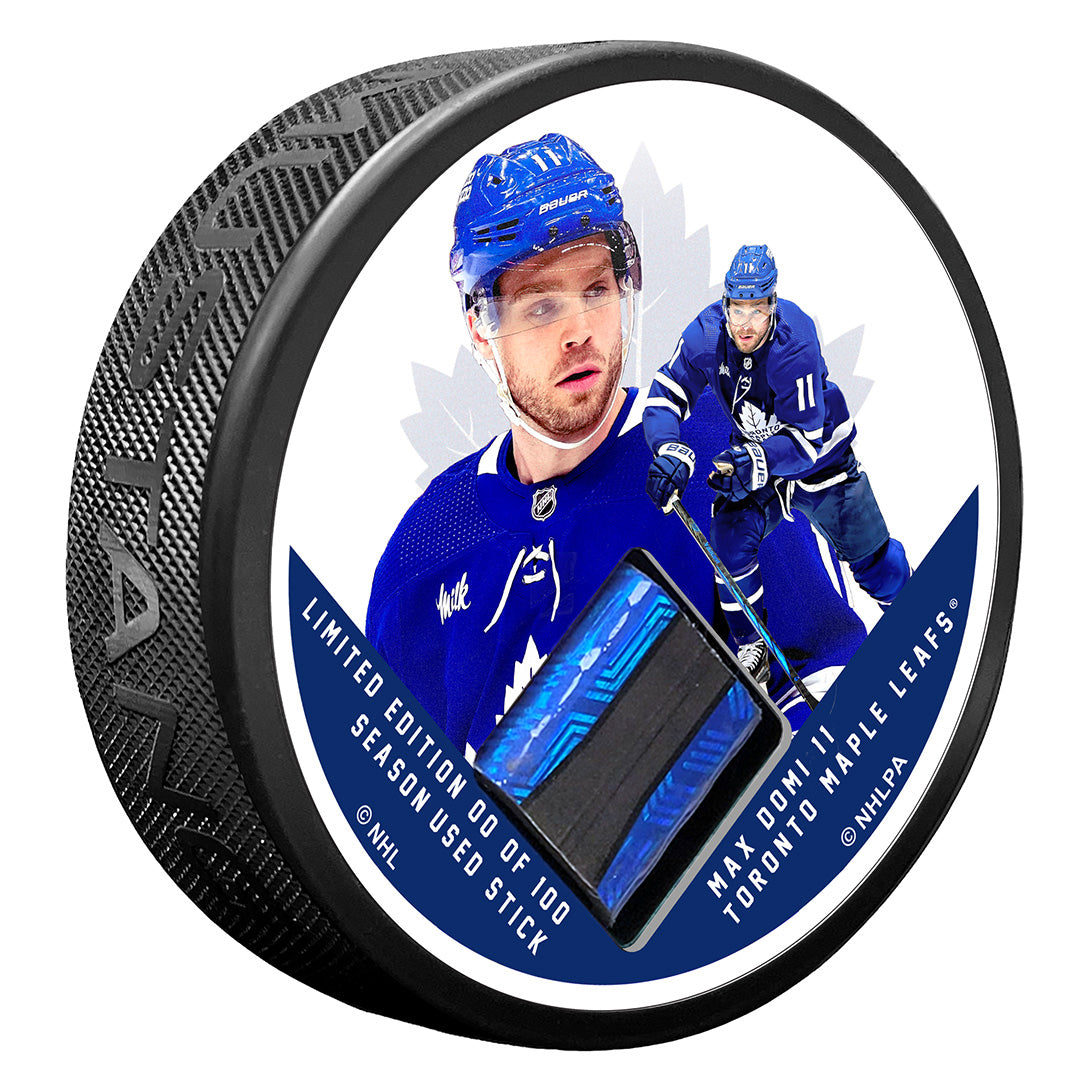 Game Used Stick Puck - DOMI
