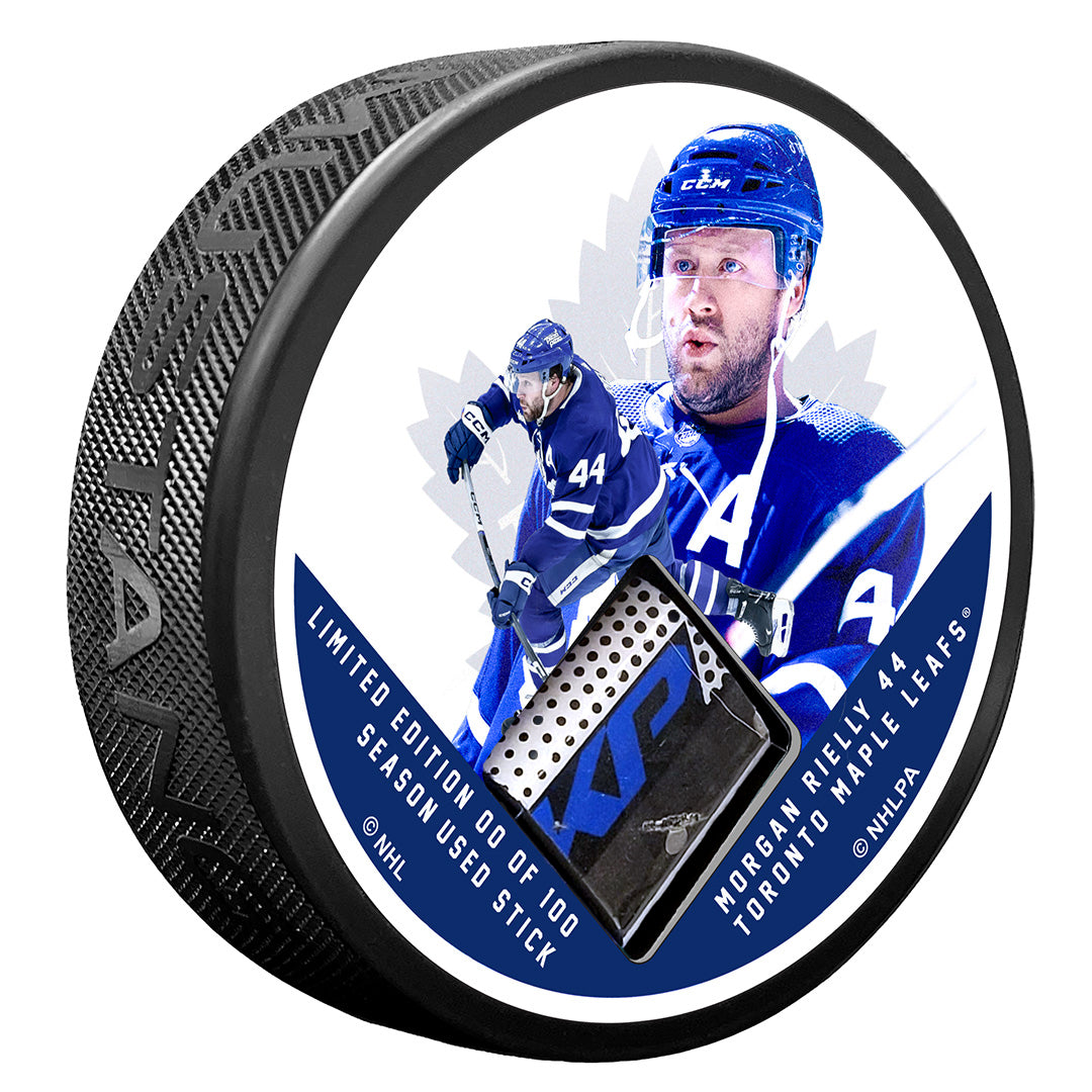 Game Used Stick Puck - RIELLY