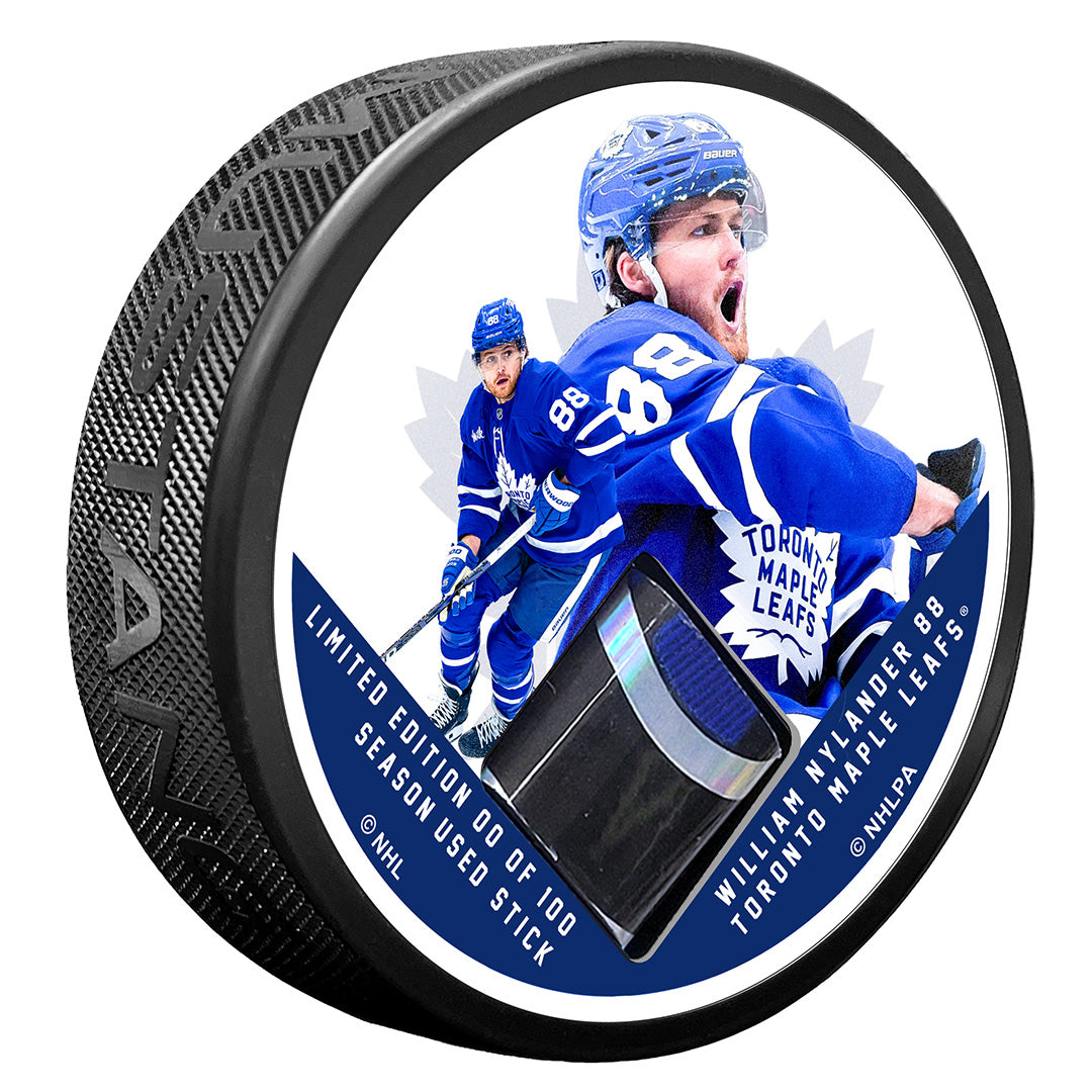 Game Used Stick Puck - NYLANDER