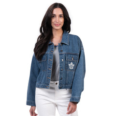 Maple Leafs GIII Women's Victory Denim Jacket