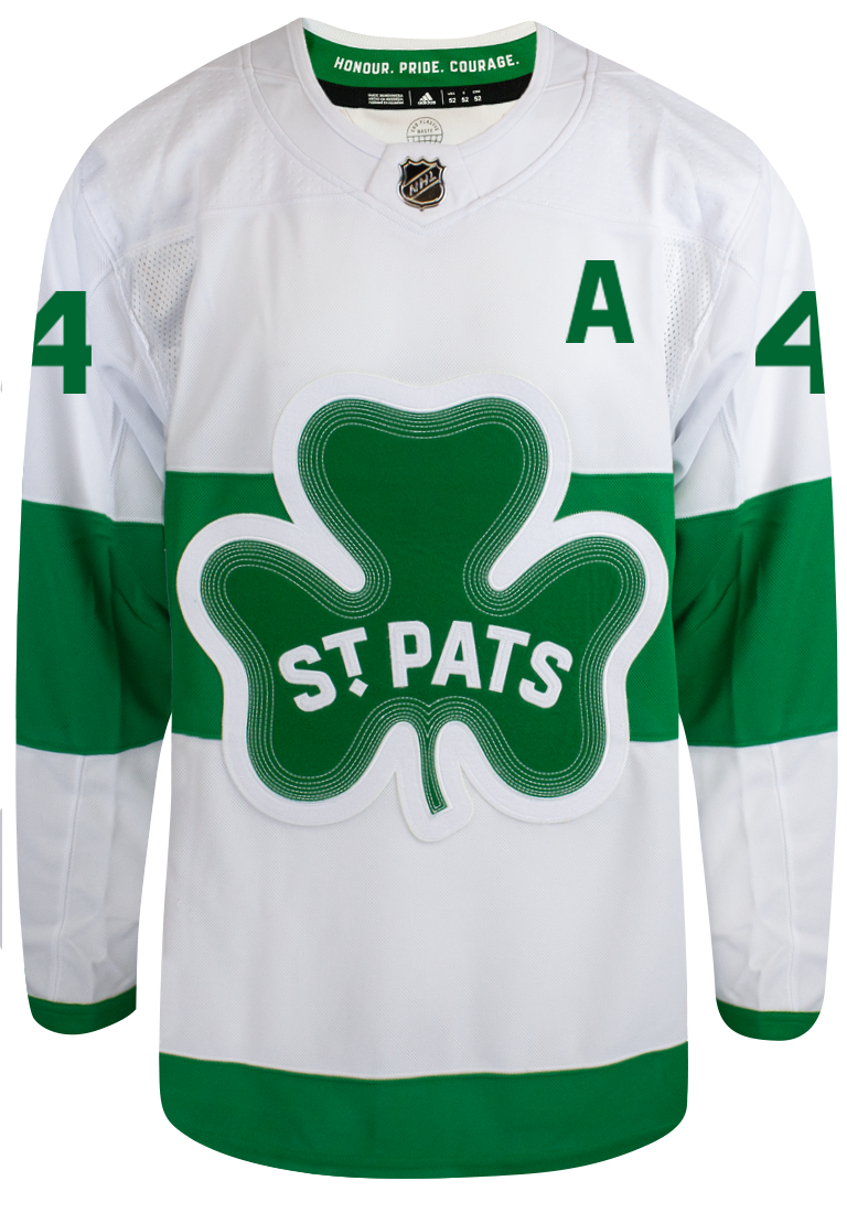 Maple Leafs Adidas Men's Authentic 2024 St Pats Jersey - RIELLY