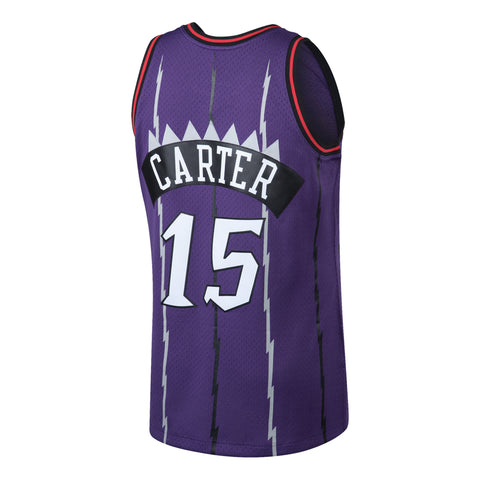 Raptors Men's Mitchell & Ness Swingman HWC Purple Jersey - CARTER