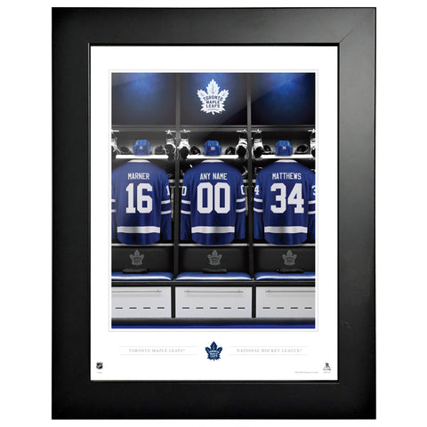 Toronto Maple Leafs - Personalized Team Locker Room Frame - 12" x 16"
