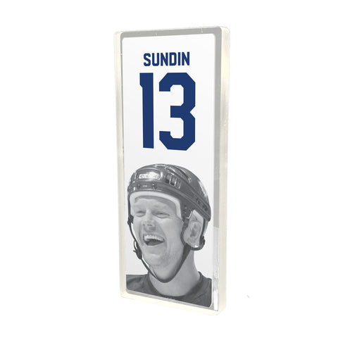 Plexi Glass Retired Number Banner - SUNDIN
