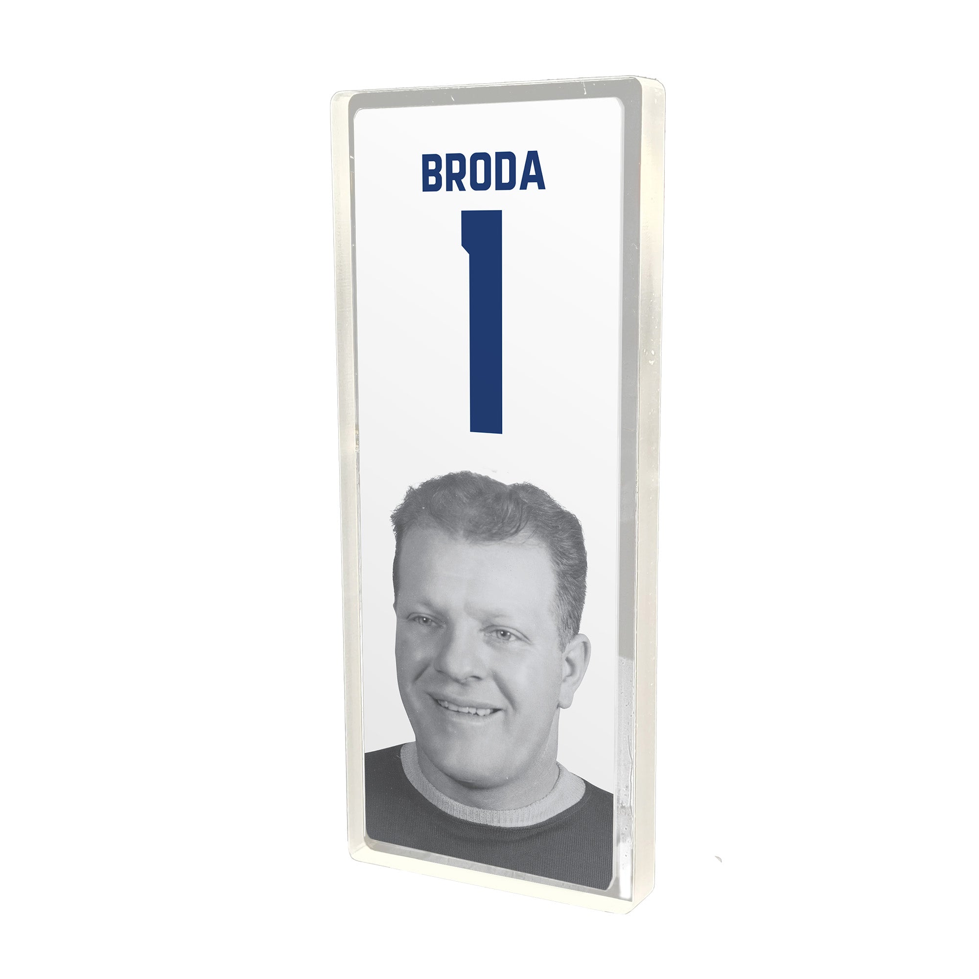 Plexi Glass Retired Number Banner - BRODA