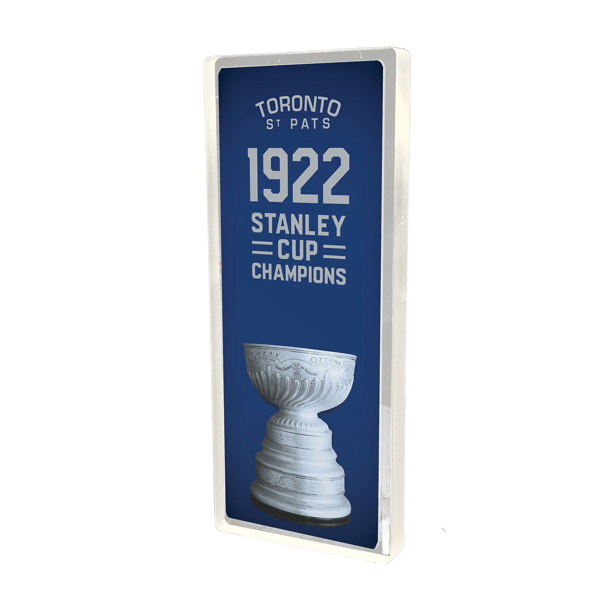 Plexi Glass Stanley Cup Banner - 1922